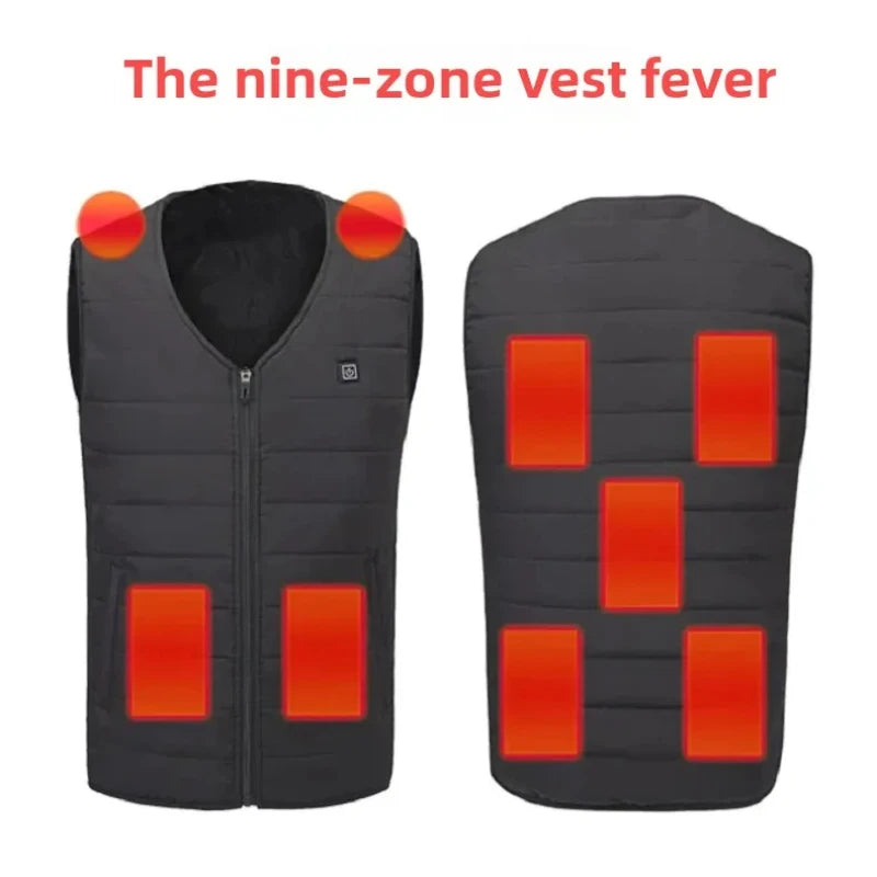LEOSOXSCN Heated Jacket Vest USB Self Heating for Men and Women