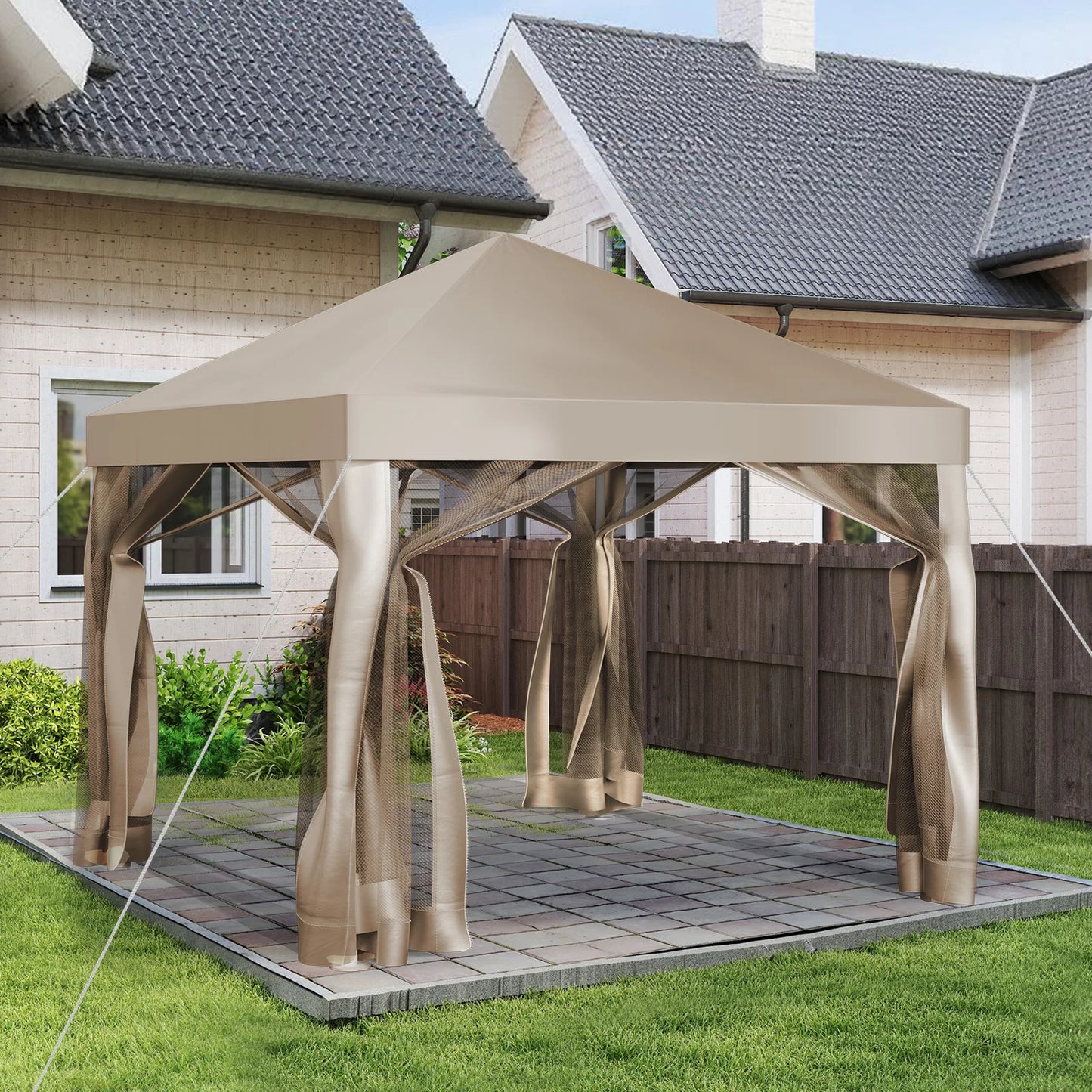 MORNGARDO Mosquito Net Gazebo Canopy for Outdoor Backyard Patio