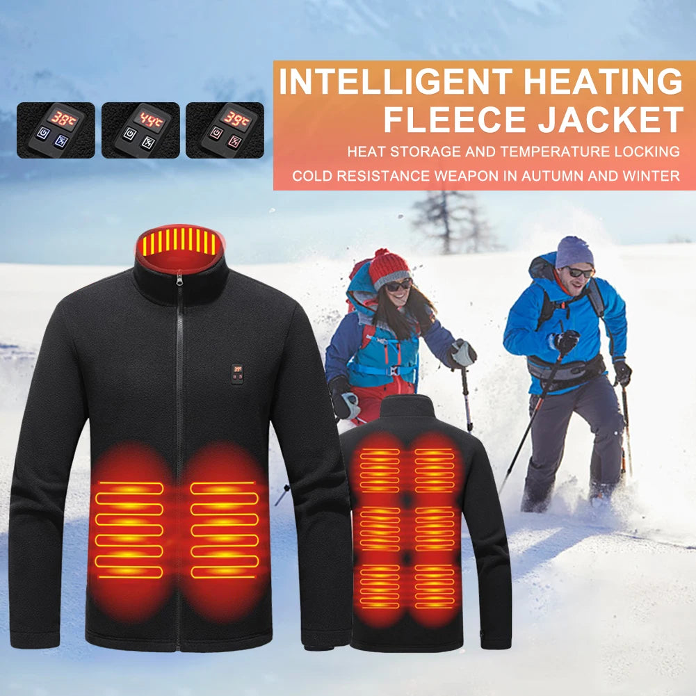 NONECN Heated Coat USB Charging Jacket Three Heat Levels