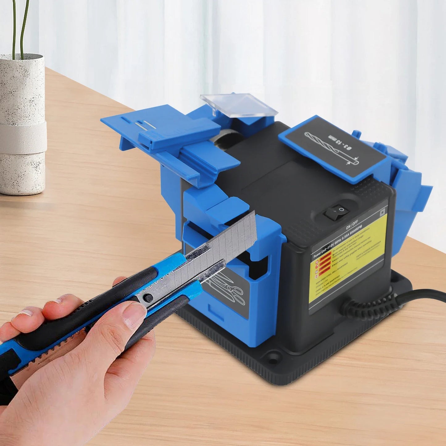 NONEDIY Drill Bit Grinding Machine Electric Sharpener 110V