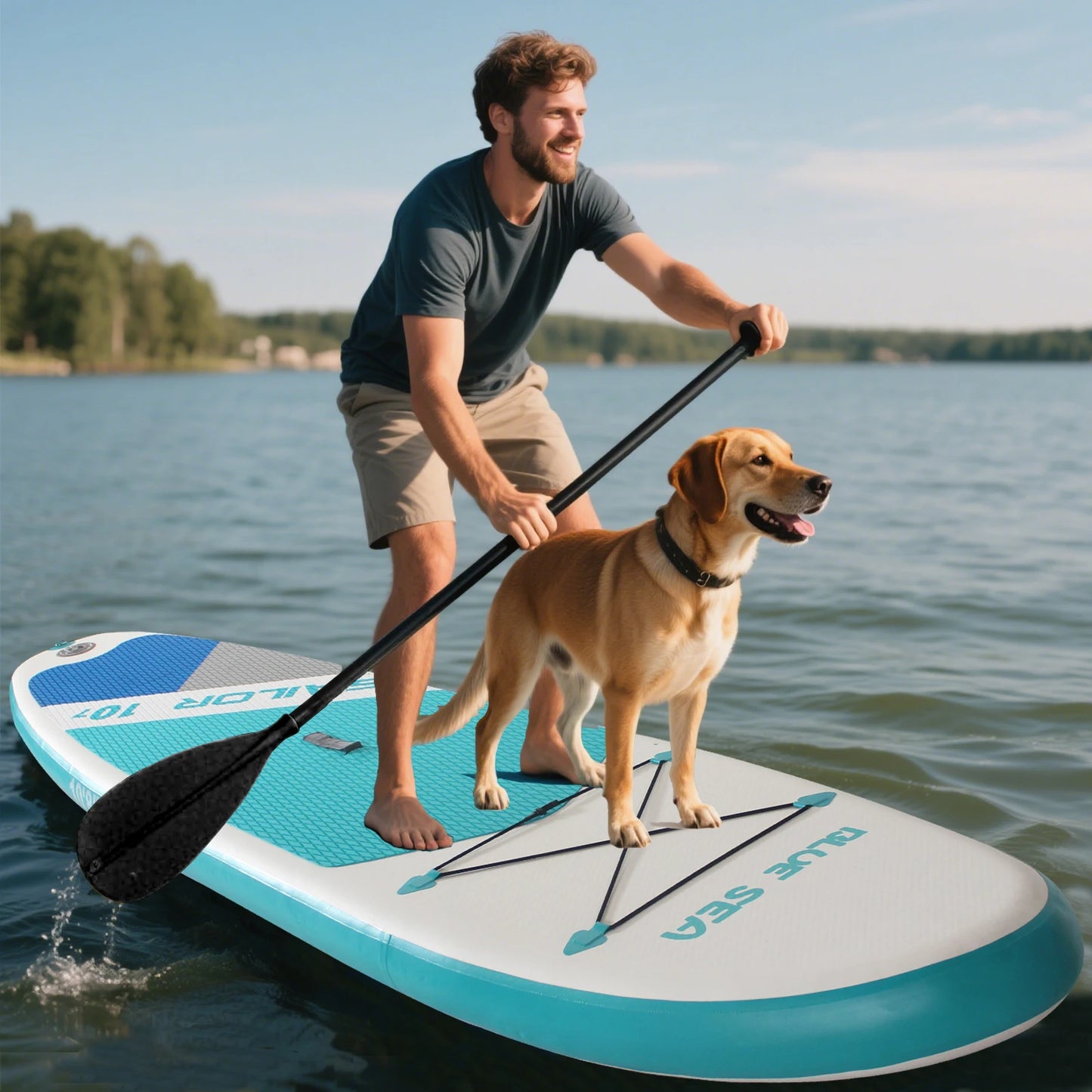 CADALENE Inflatable Stand Up Paddle Board Eco PVC Non Slip