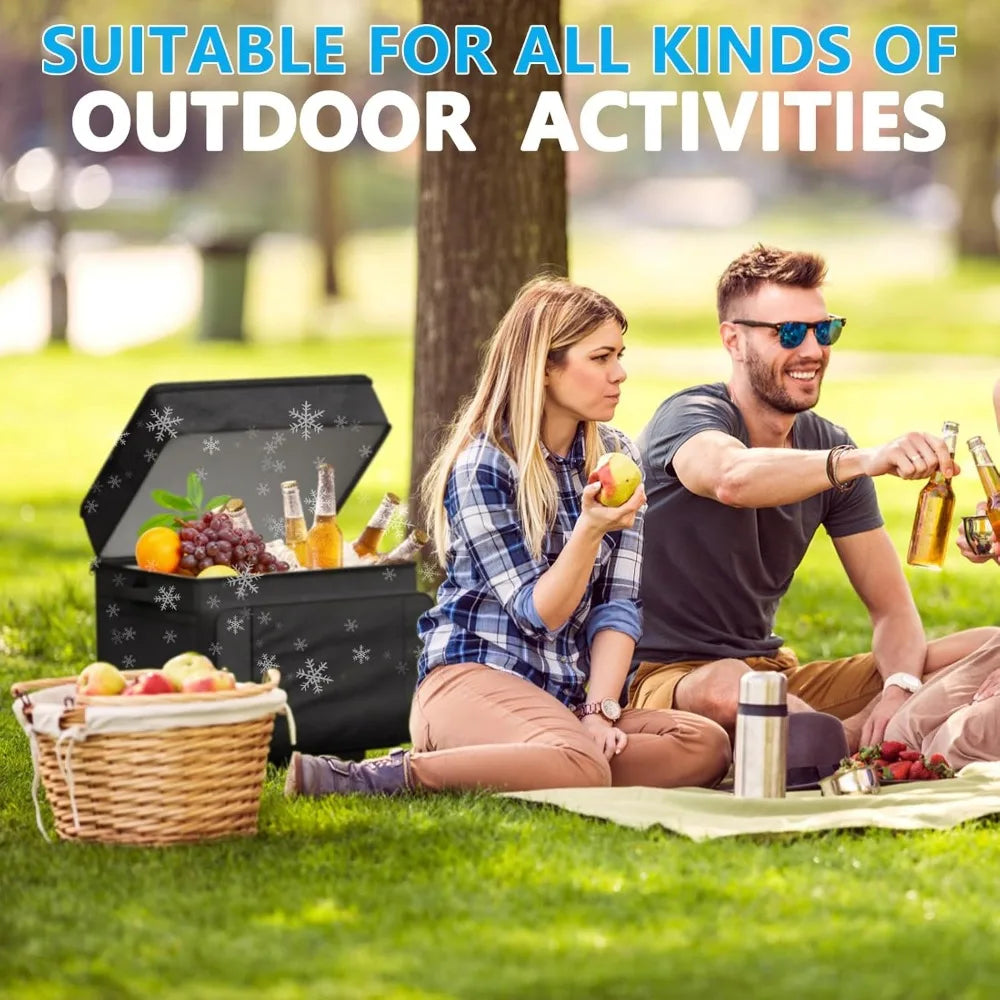 Rolling Cooler with Wheels and Handle 29L Insulated