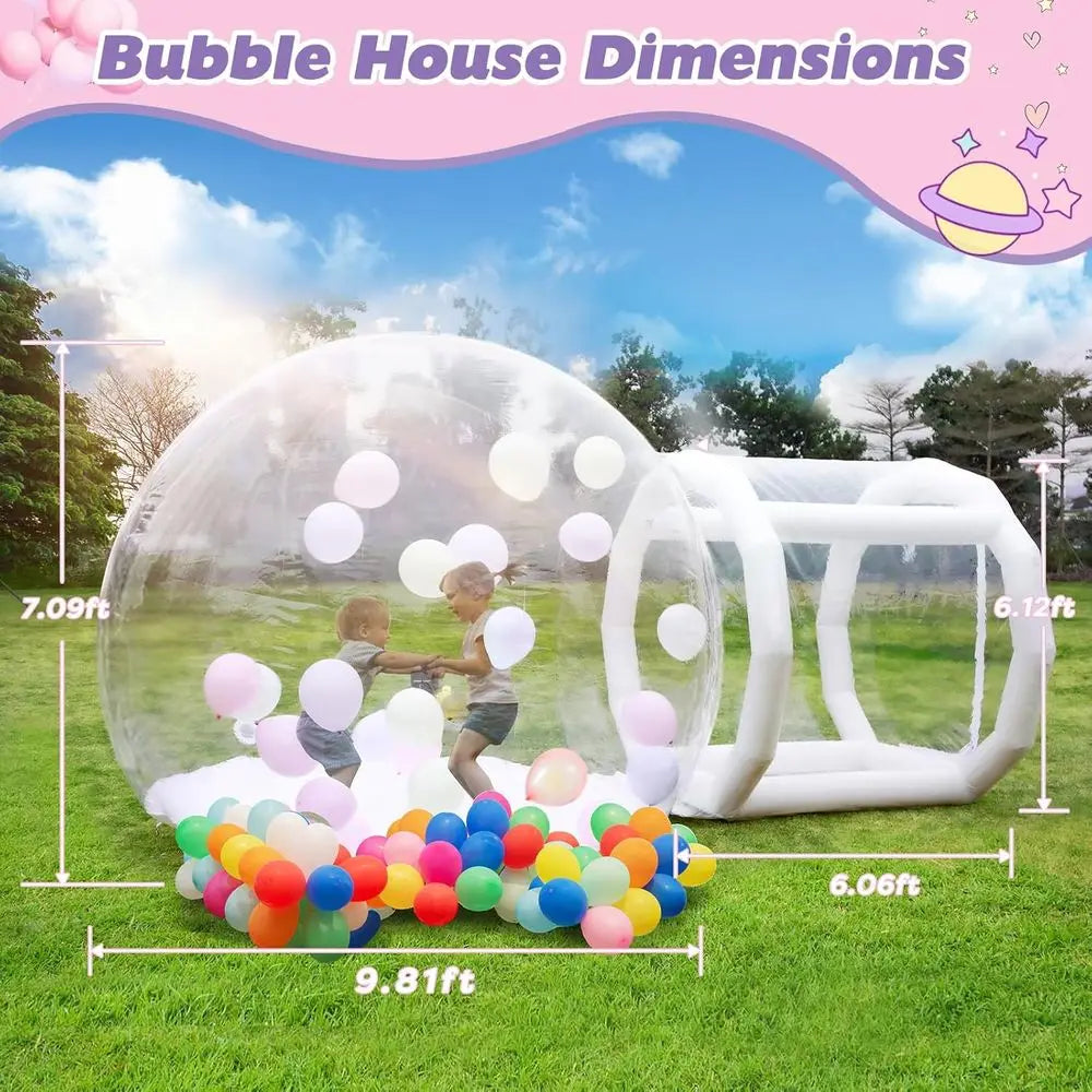 ZHUXIANG Inflatable Bubble Dome With Tunnel And Air Blower