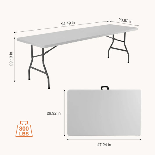 JHK Portable Folding Outdoor Table Heavy Duty With Carrying Handle