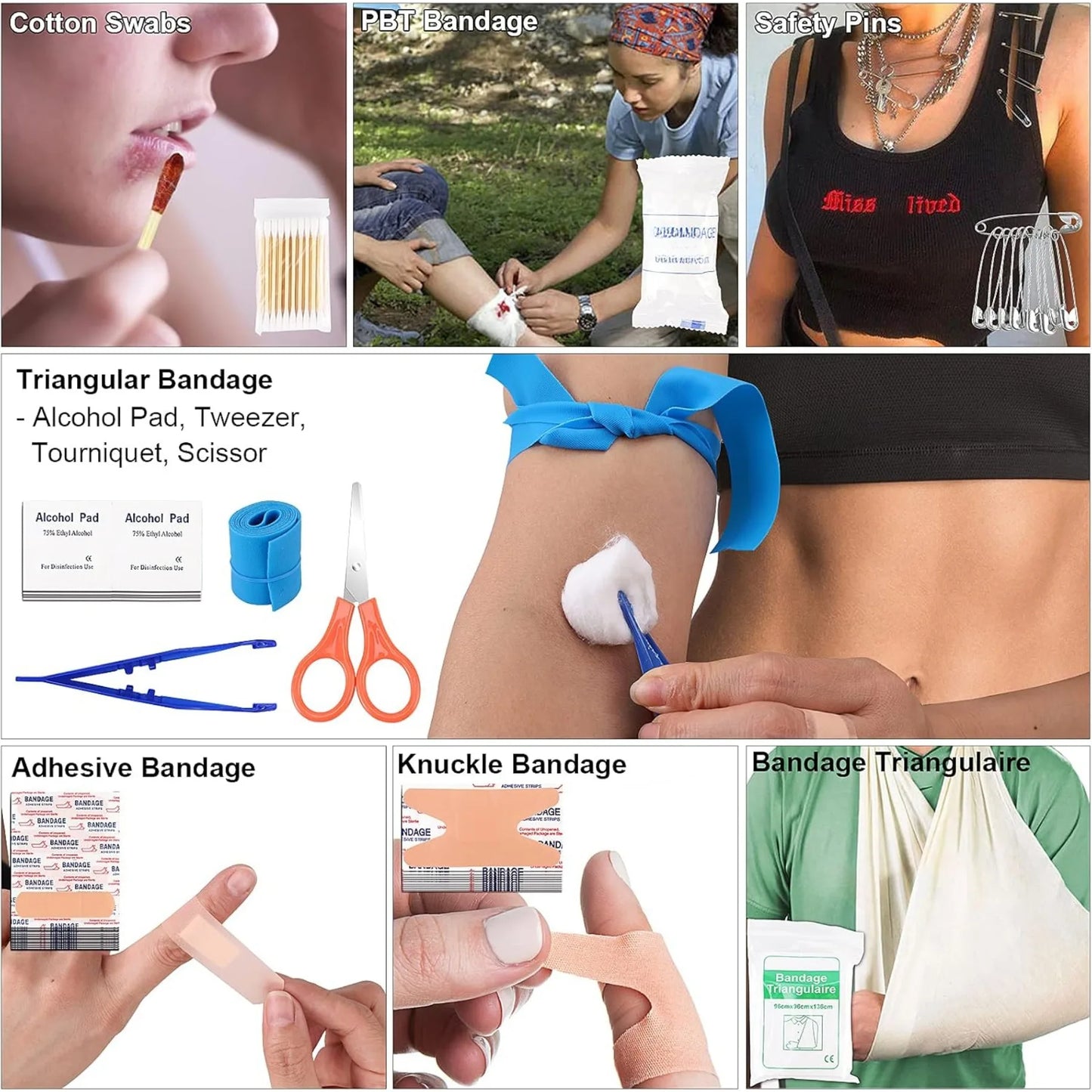 Hign-concerned Survival Kit And First Aid Kit 142 Pieces