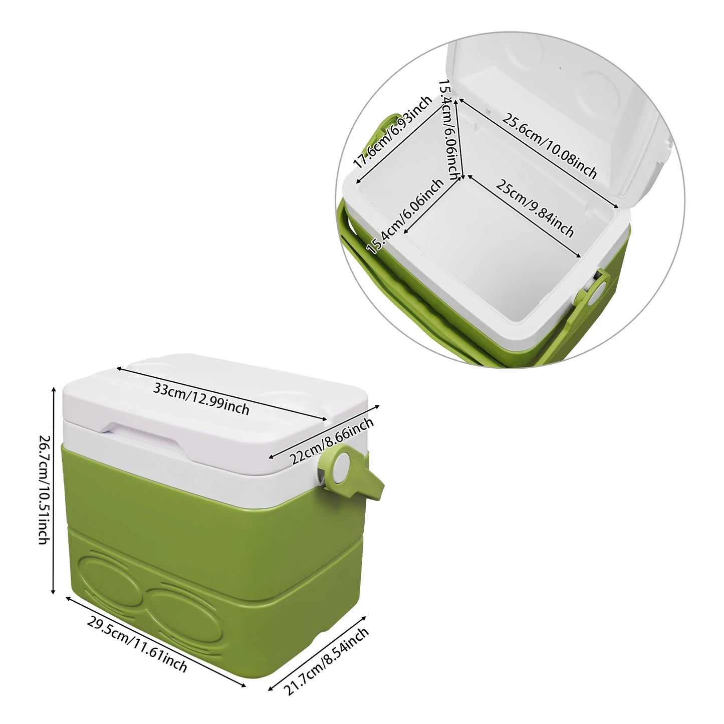 Hign-concerned Insulated Portable Camping Cooler With Handle