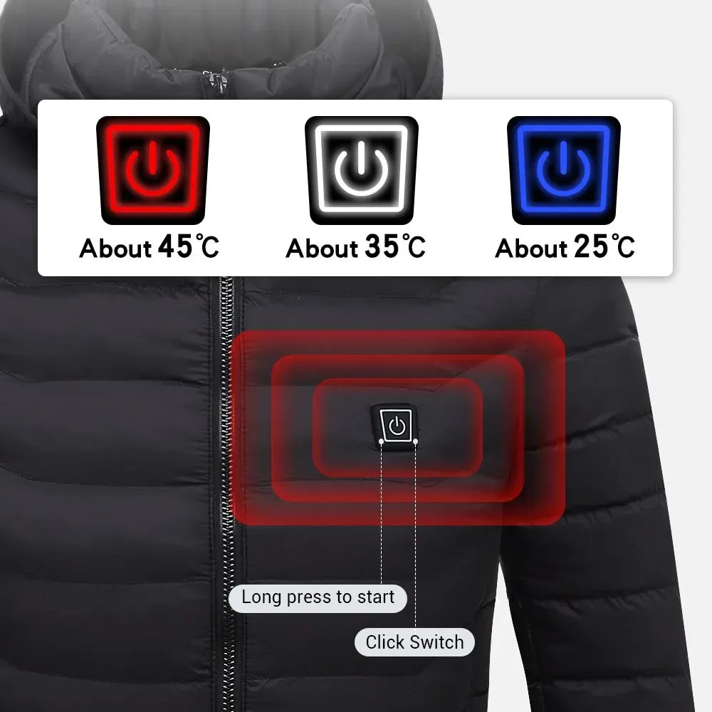 LEOSOXSCN Heated Jacket Vest USB Self Heating for Men and Women