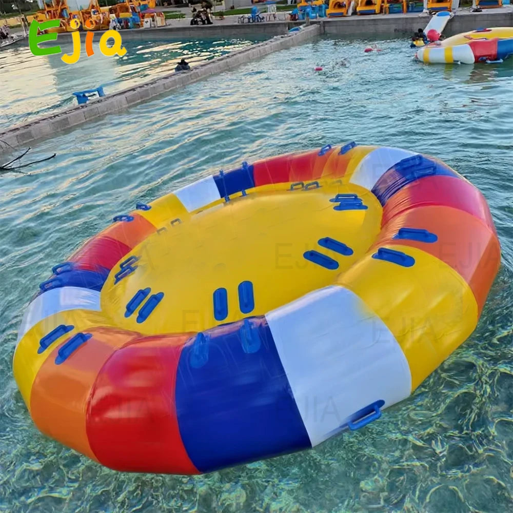 Ejia Outdoor Water Disco Boat Inflatable Towable Tube