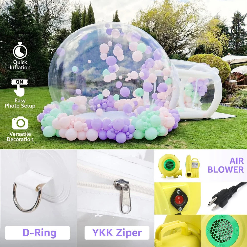 Ejia Inflatable Bubble House Tent With Blower For Parties