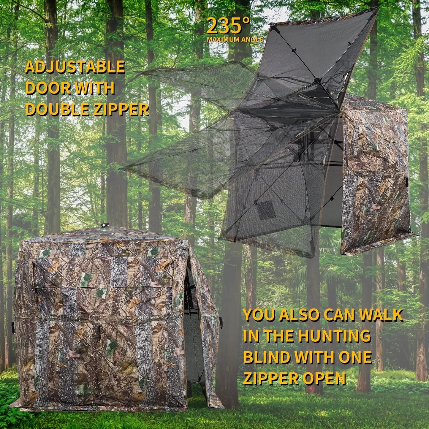 Hign Concerned Chemical Hunting Blind See Through Ground