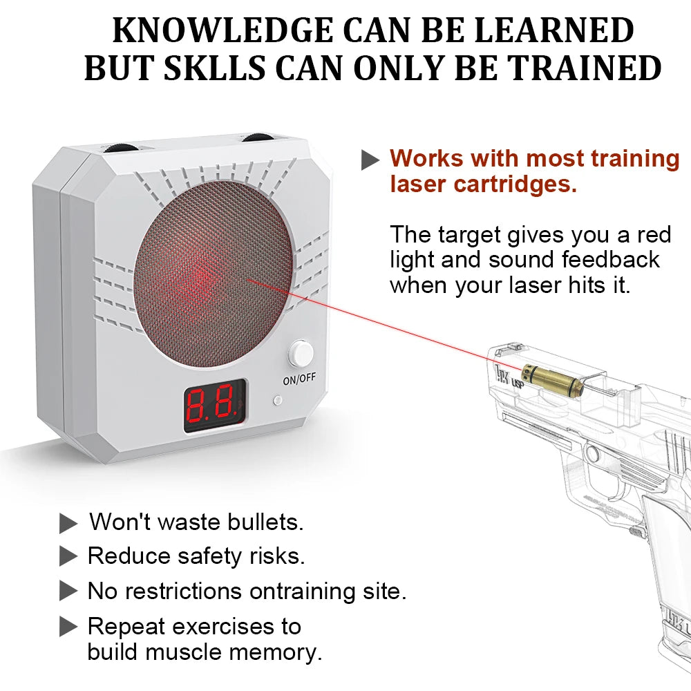 Electronic Infrared Laser Target for Shooting Practice with Sound Effects