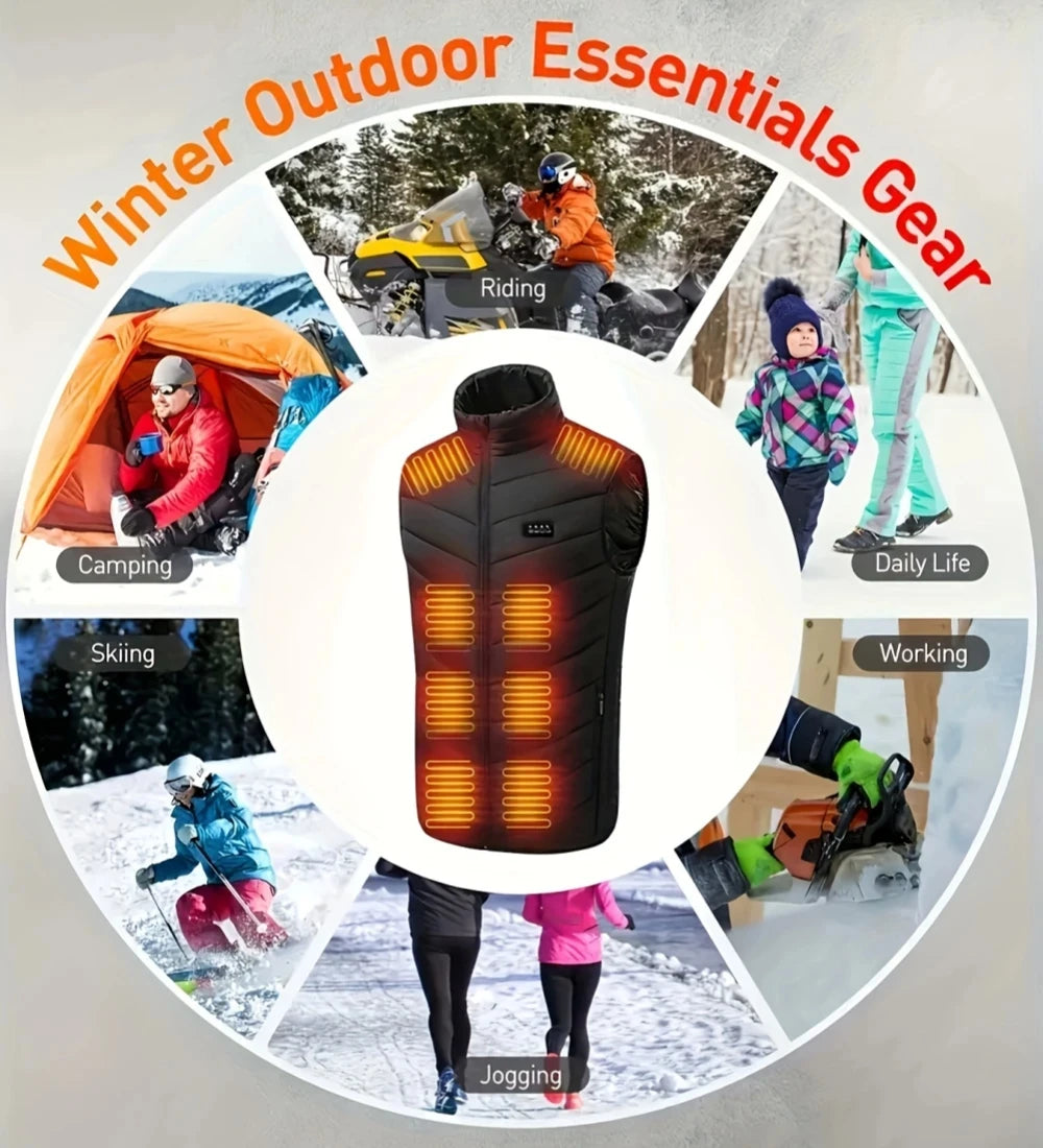 XIAOTREECN Heated Vest USB Electric Warmer for Men Women Camping