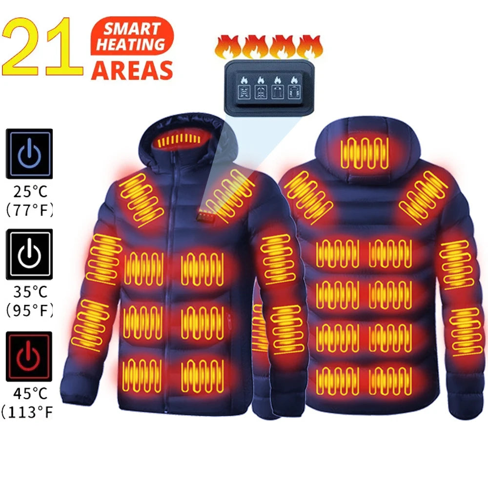 LEOSOXSCN Heated Jacket Vest USB Self Heating for Men and Women